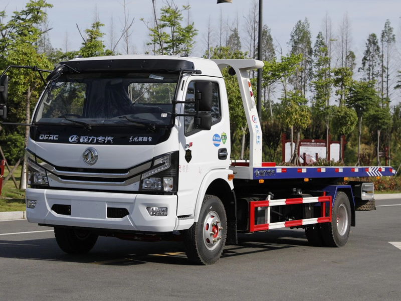 國六東風大多利卡黃牌一拖二清障車