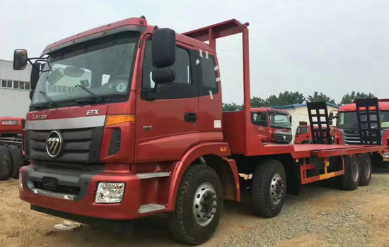 【國五】歐曼前四后八挖機平板車