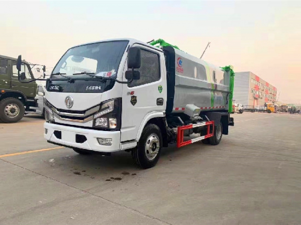 東風(fēng)小多利卡國六6方藍(lán)牌側(cè)裝壓縮垃圾車