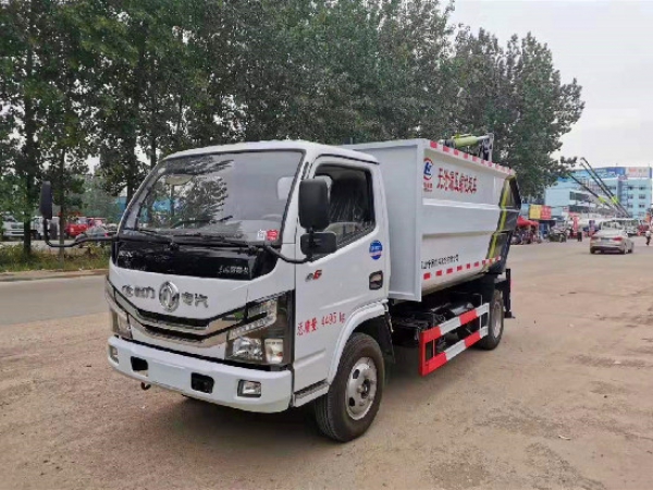東風小多利卡國六藍牌無泄漏自裝卸(掛桶)式垃圾車