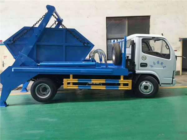 東風小多利卡擺臂式垃圾車(藍牌5方)