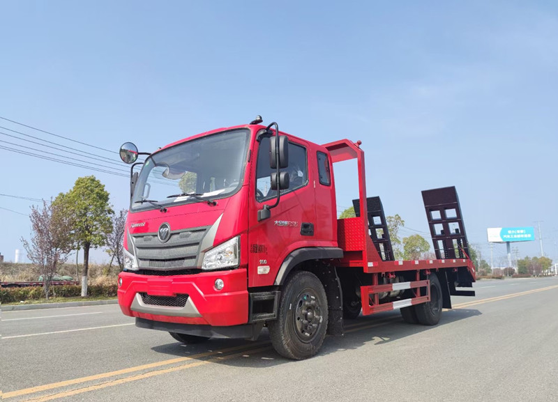 國(guó)六福田3900軸距單橋平板運(yùn)輸車(chē)