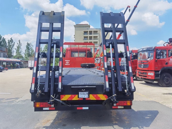 陜汽德龍前四后八平板運輸車